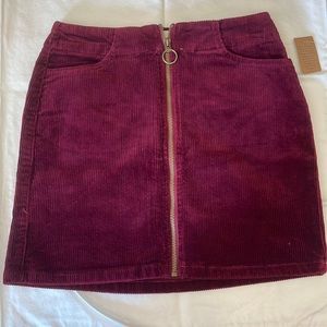 Mudd velvet skirt
